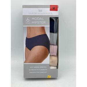Karen Neuburger Women's 6-Pack Modal Hipster, Multicolor, Size Medium